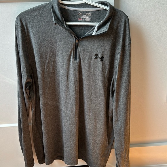 Under Armour. Gray, half zip pullover. - Picture 1 of 1
